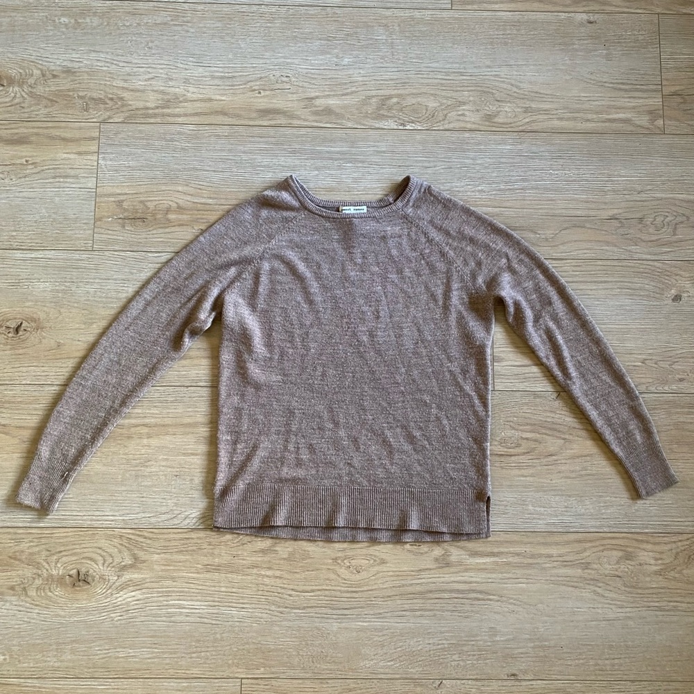 Women’s crewneck cardigan texture top
